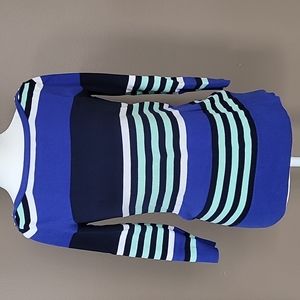 GAP Women's Striped 3/4 Sleeve Shirt